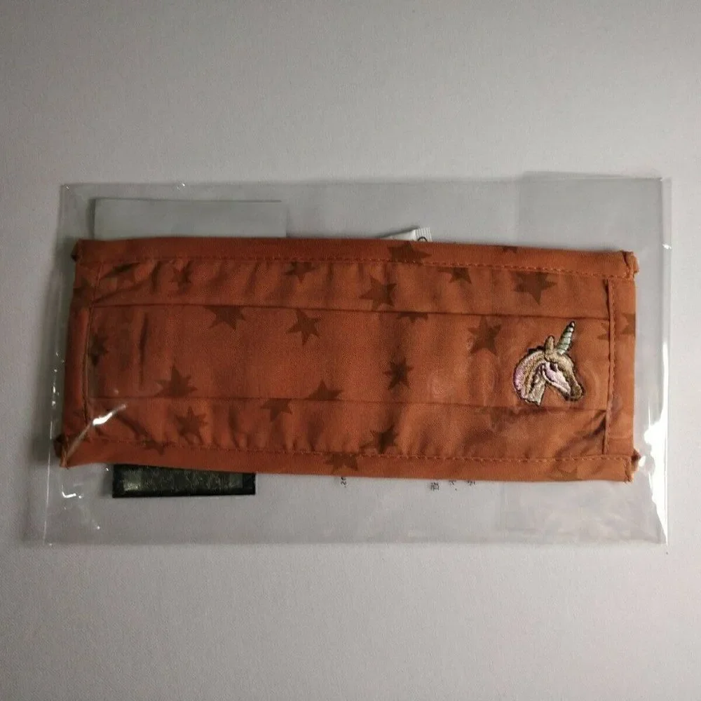 NWT COACH Uni Face Mask With Star Print C2397